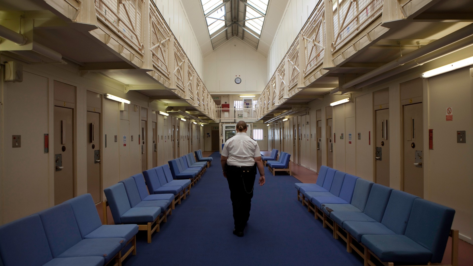 A female prison officer in HM Prison Styal 
