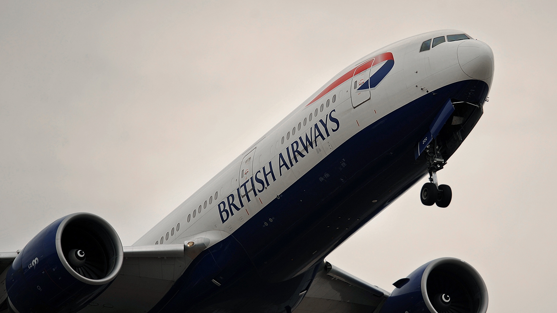 A British Airways flight takes off