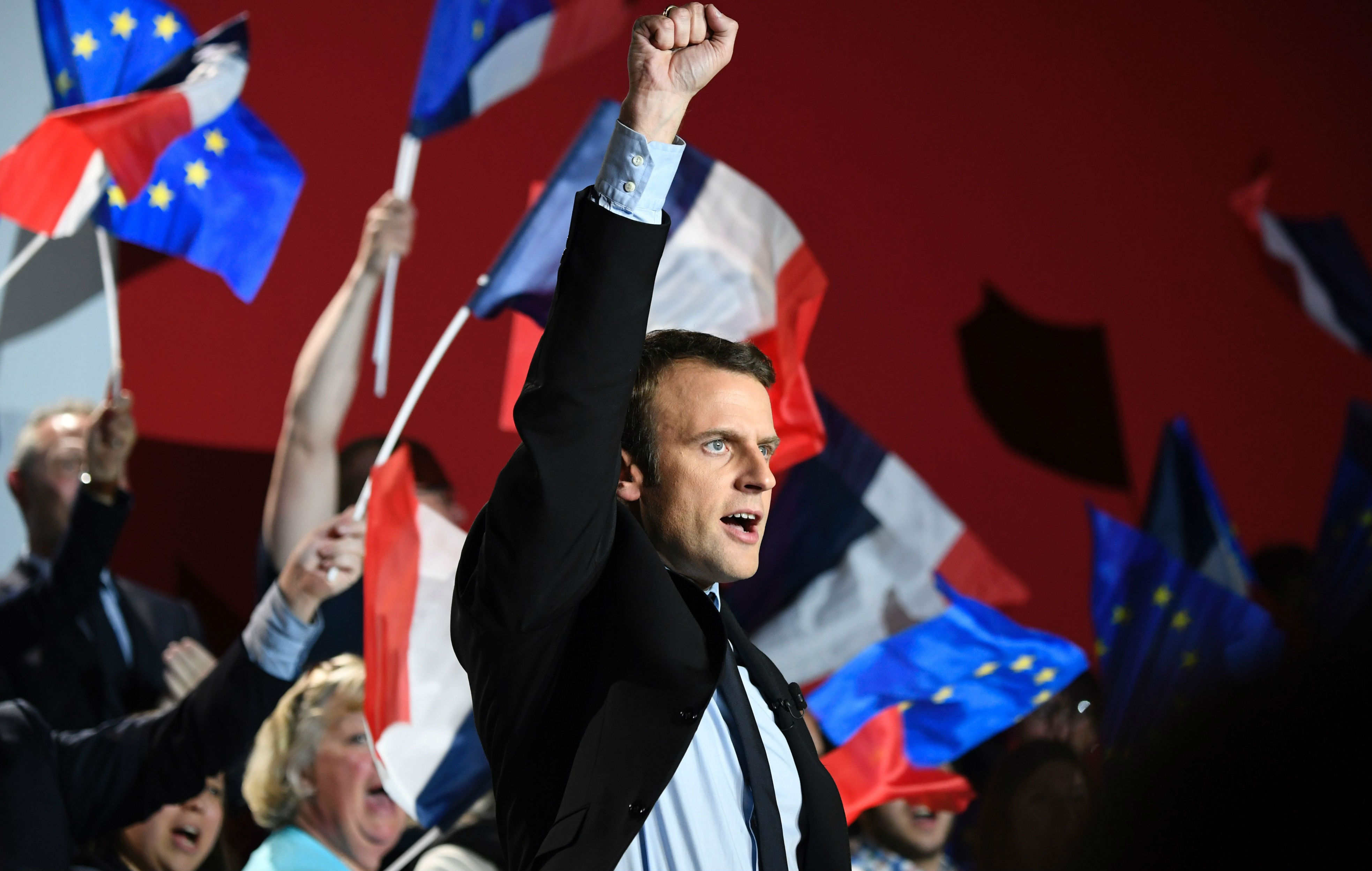 Emmanuel Macron rally 