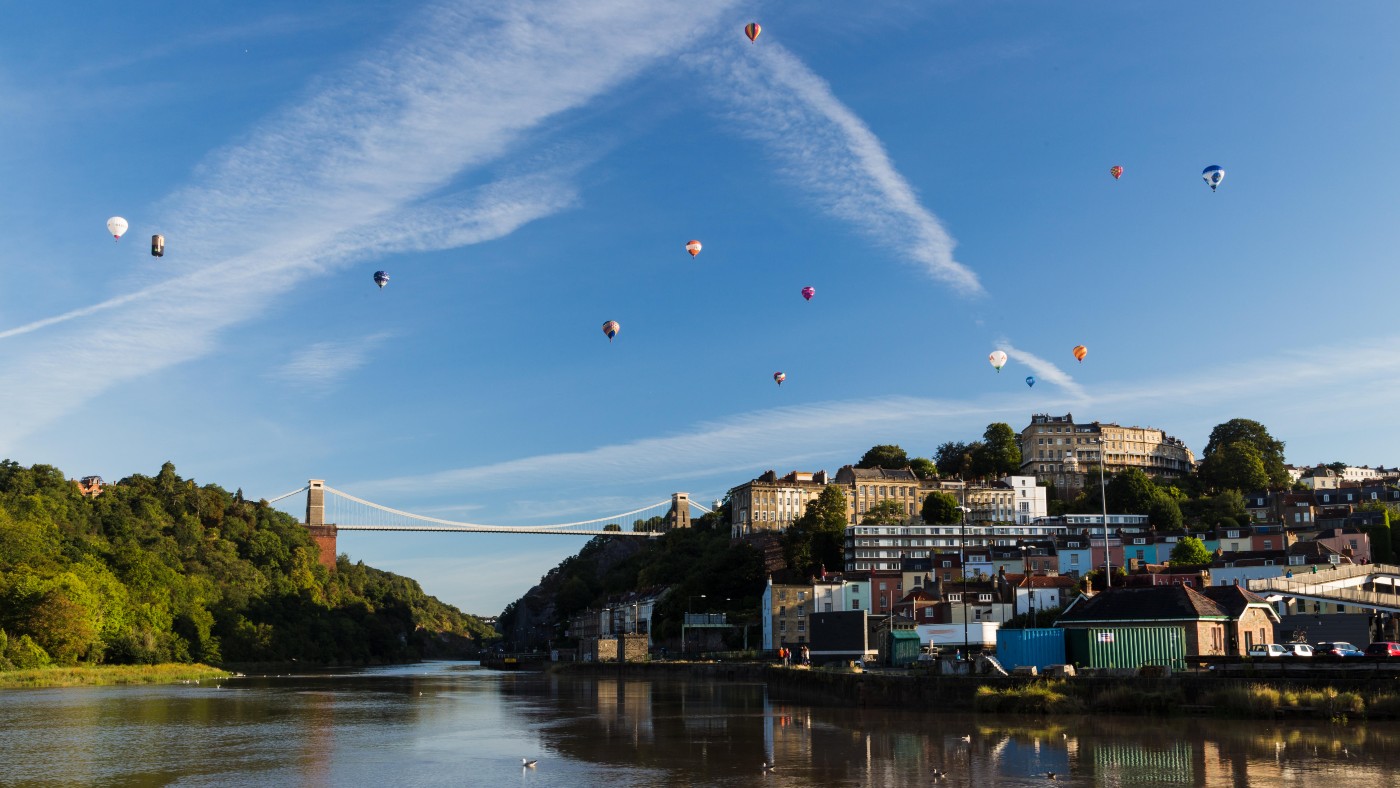 Balloons over Clifton Suspension Bridge  