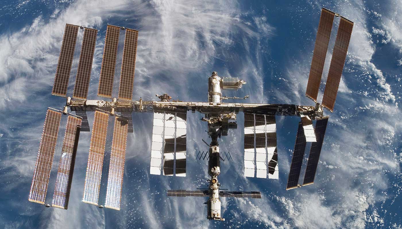 Astronauts have repaired a hole in the ISS after it was struck by micro-meteorite