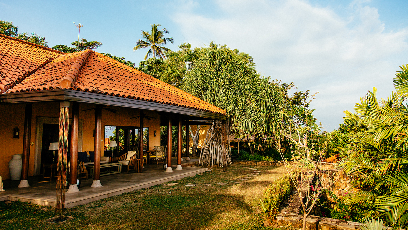 One of the guest villas at Cape Weligama