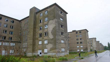 TO GO WITH AFP STORY BY LAURENT GESLIN - A photo taken on July 21, 2011 shows the building complex Block IV of the 4.5-kilometre-long so-called &quot;colossus of Ruegen&quot;- complex in Prora on the B