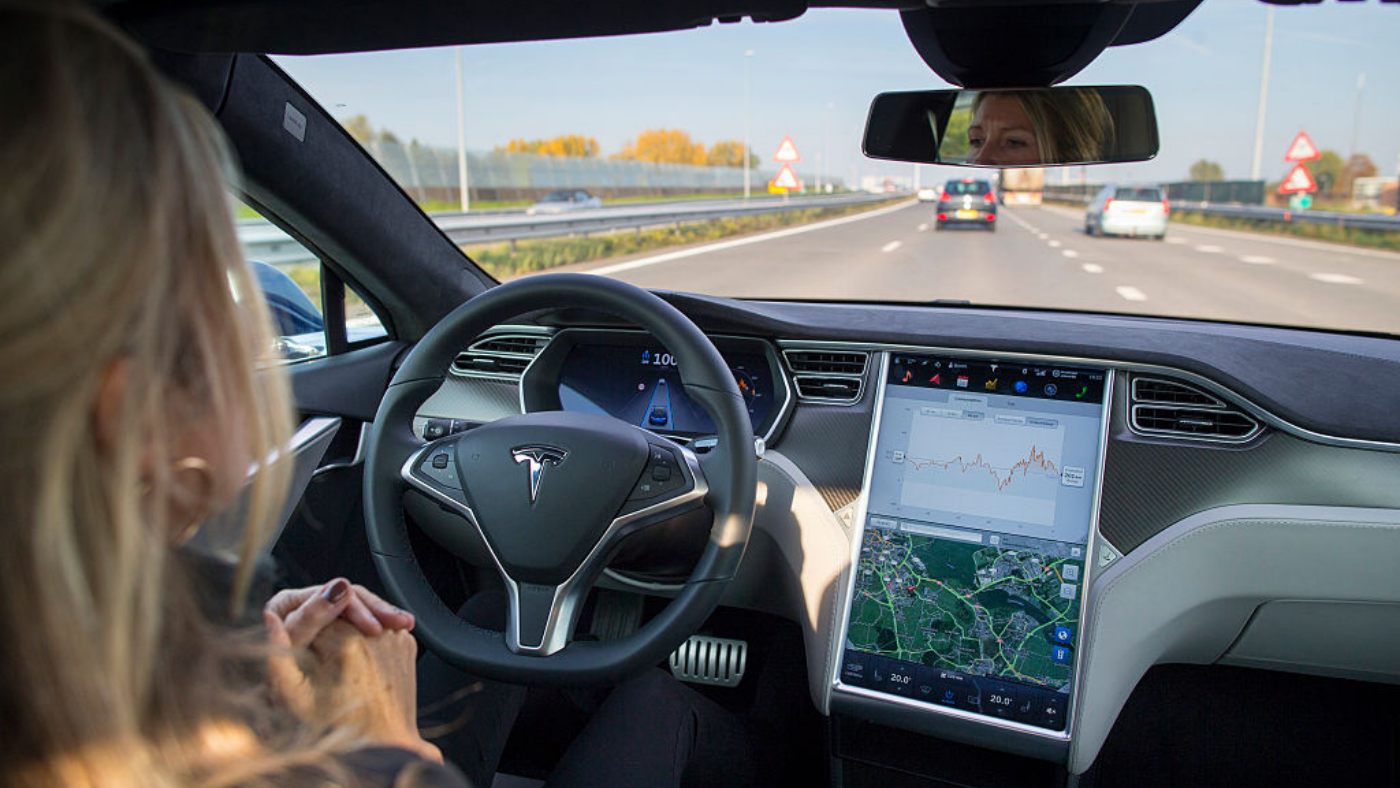 Tesla driverless car