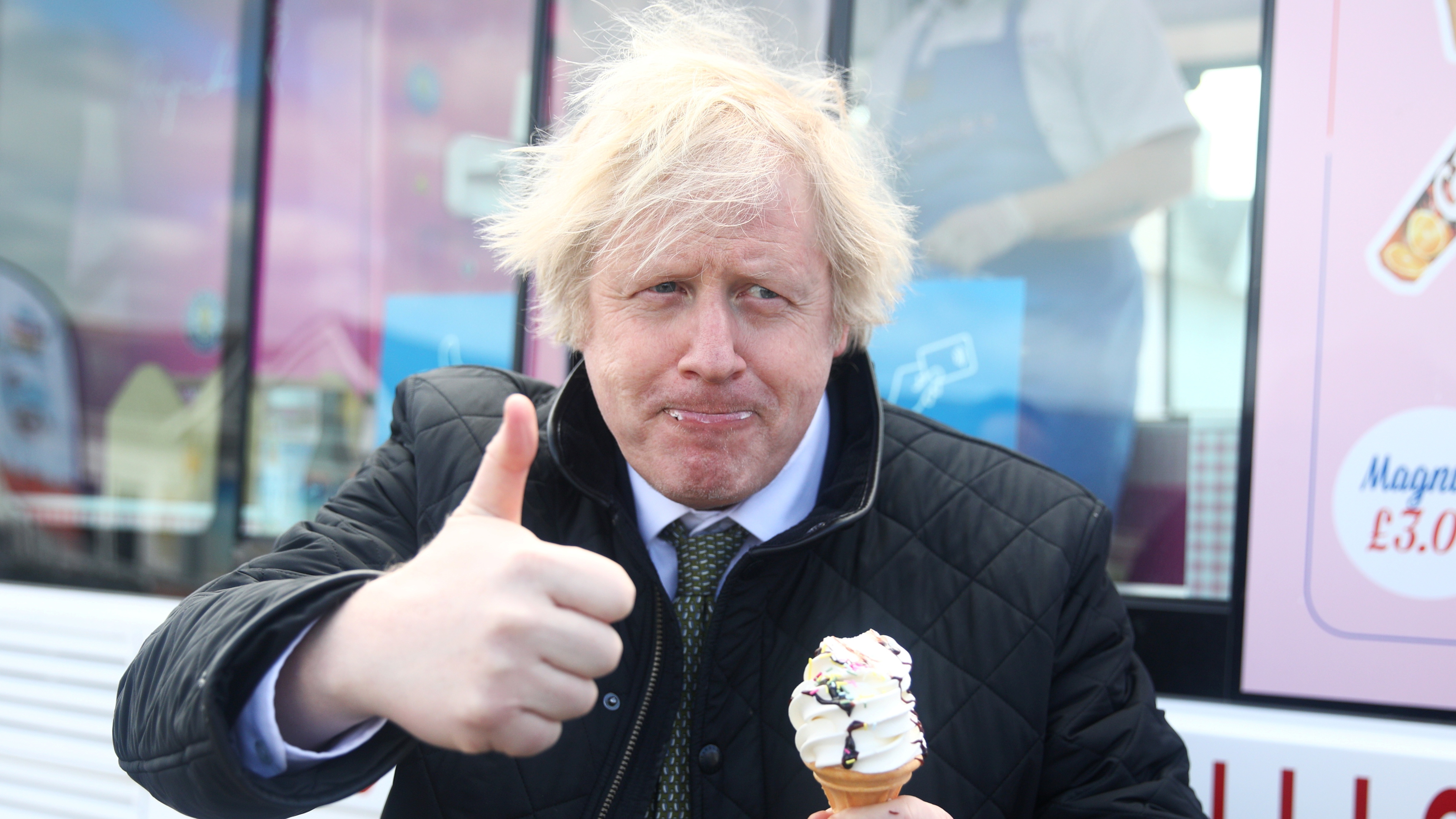 Boris Johnson in Cornwall
