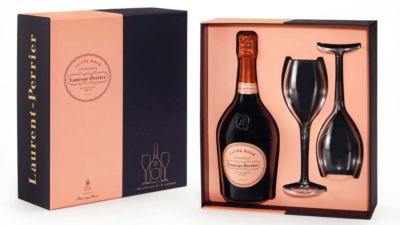 Champagne Laurent-Perrier Cuvée Rosé Gift Set 