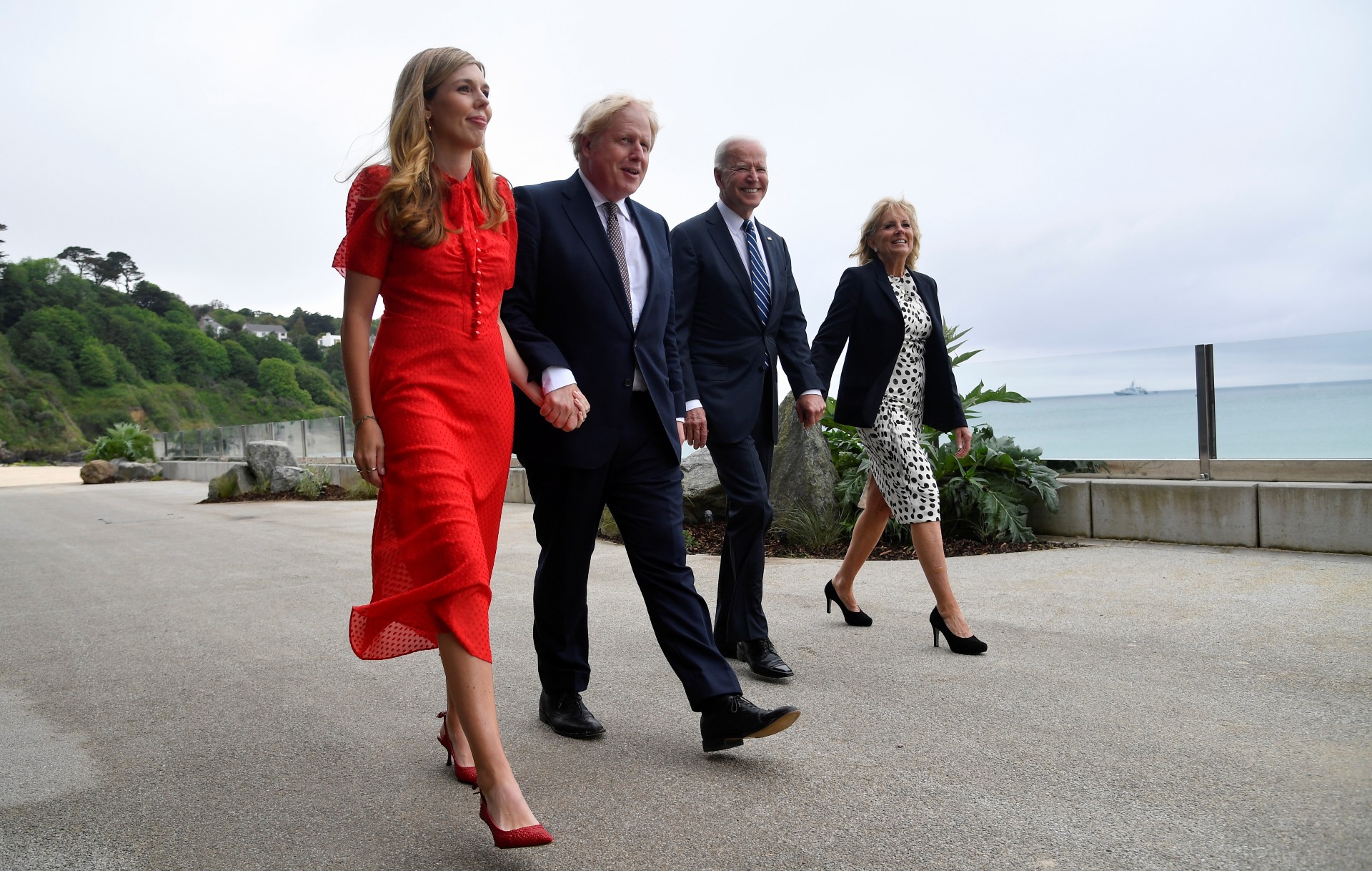 The Johnsons and Bidens in Cornwall