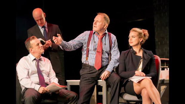 Ross Boatman, William Chubb, Robert Glenister, and Billie Piper in Great Britain