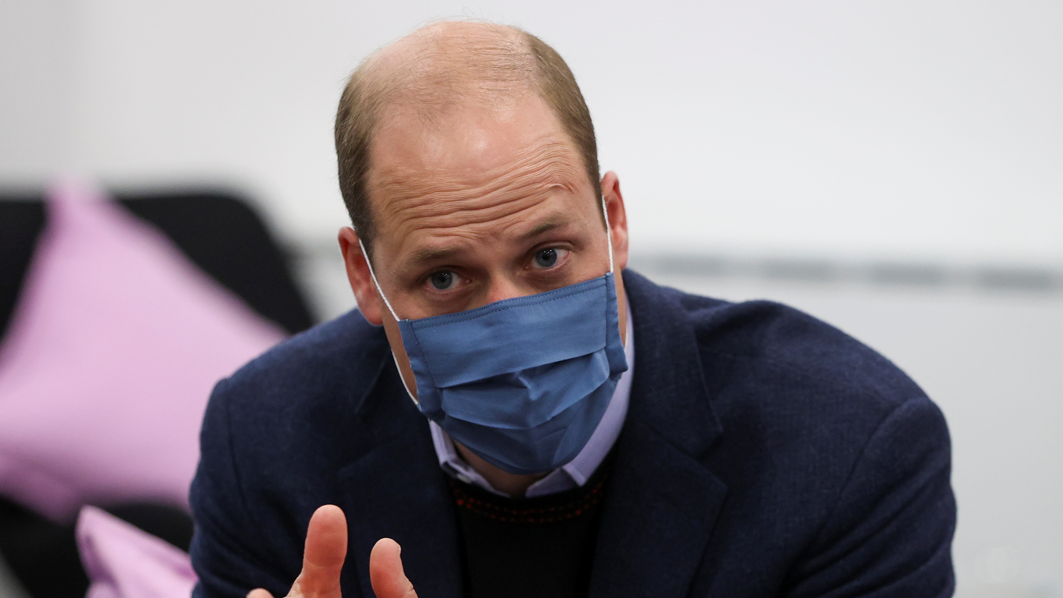 Prince William during a visit to a mental health charity in Wolverhampton
