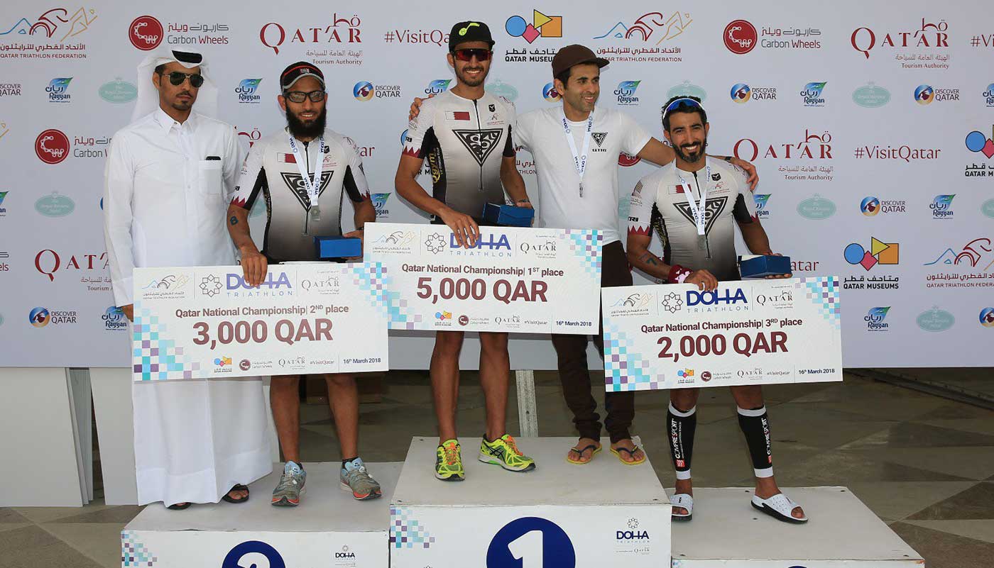 Wanted terrorist Mubarak Al Ajji finished second in a Qatari triathlon 