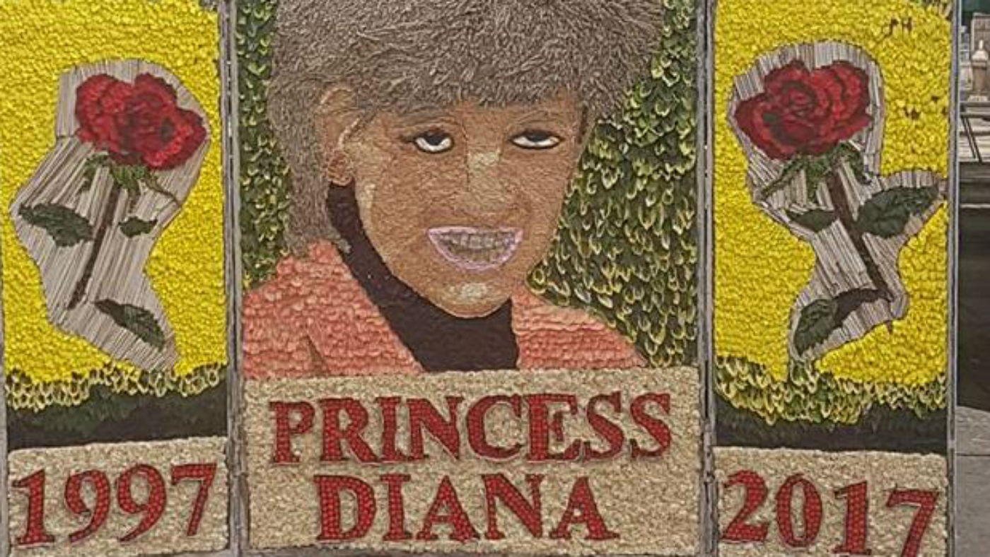 The floral portrait of Diana, Princess of Wales