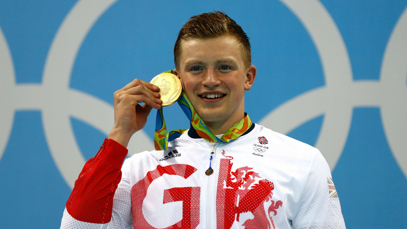 Team GB swimmer Adam Peaty won the 100m breaststroke gold medal at the Rio 2016 Olympics