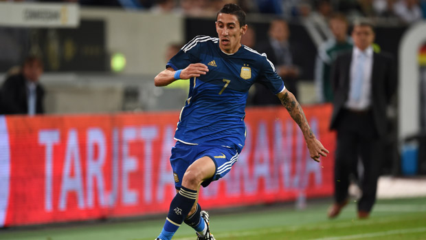 Angel di Maria during the match with Germany