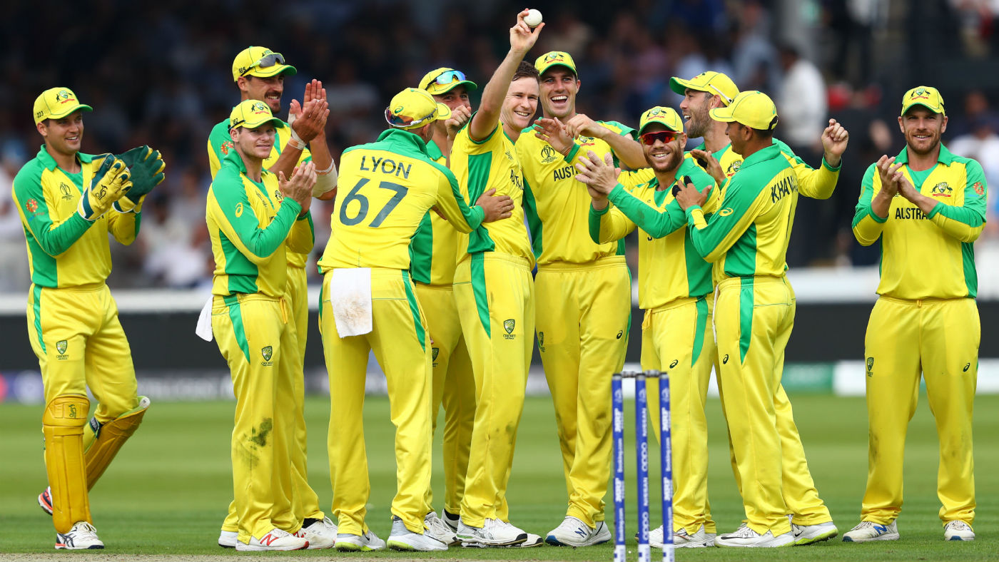 Australia bowler Jason Behrendorff celebrates his five-wicket haul against England at Lord’s