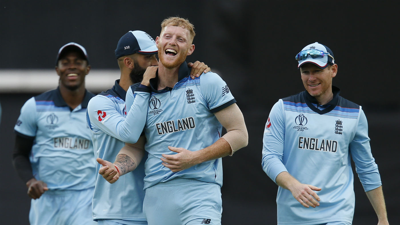England all-rounder Ben Stokes celebrates taking a wicket in the Cricket World Cup 