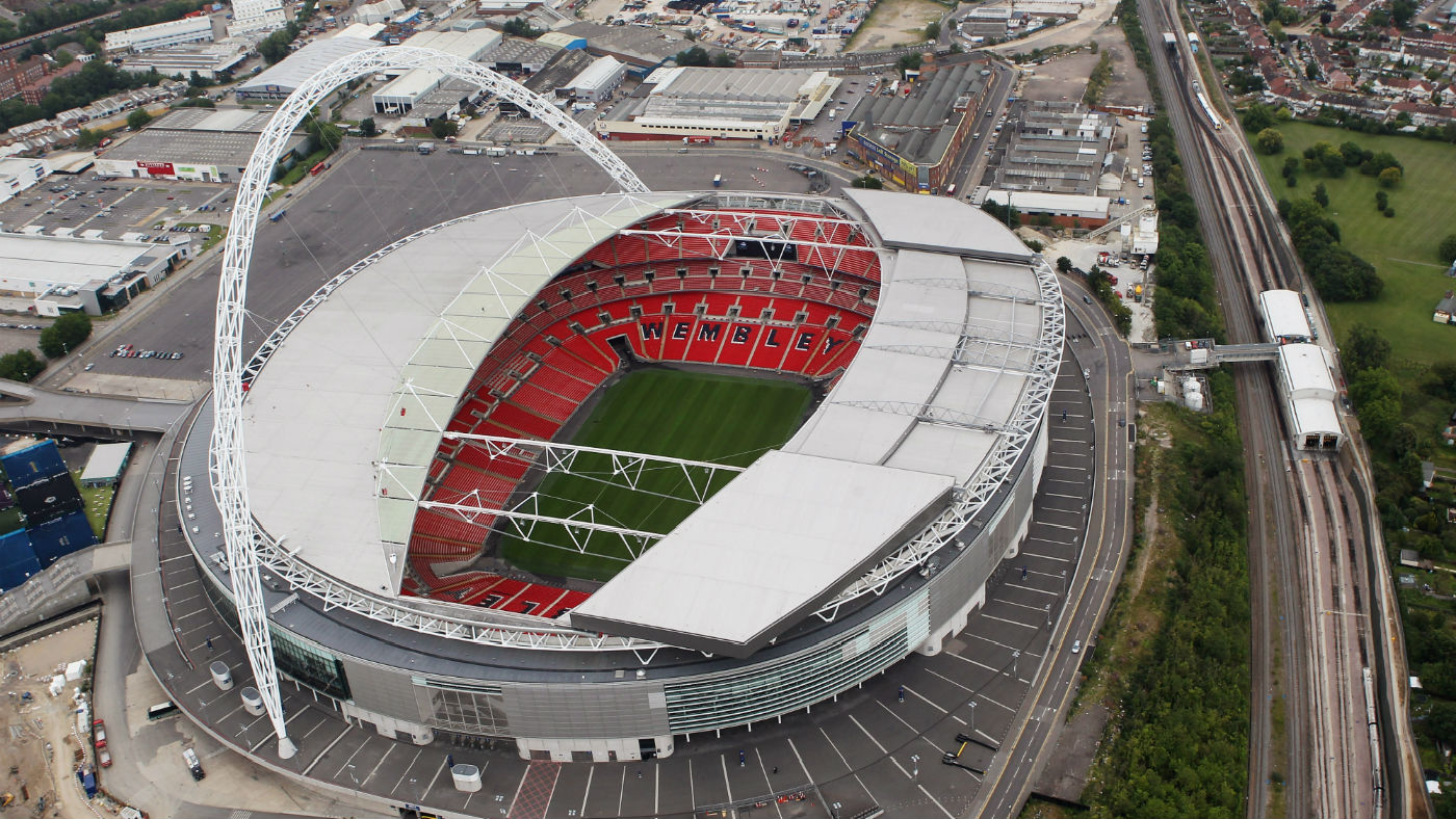 Wembley Stadium is the home of English football and the national team 