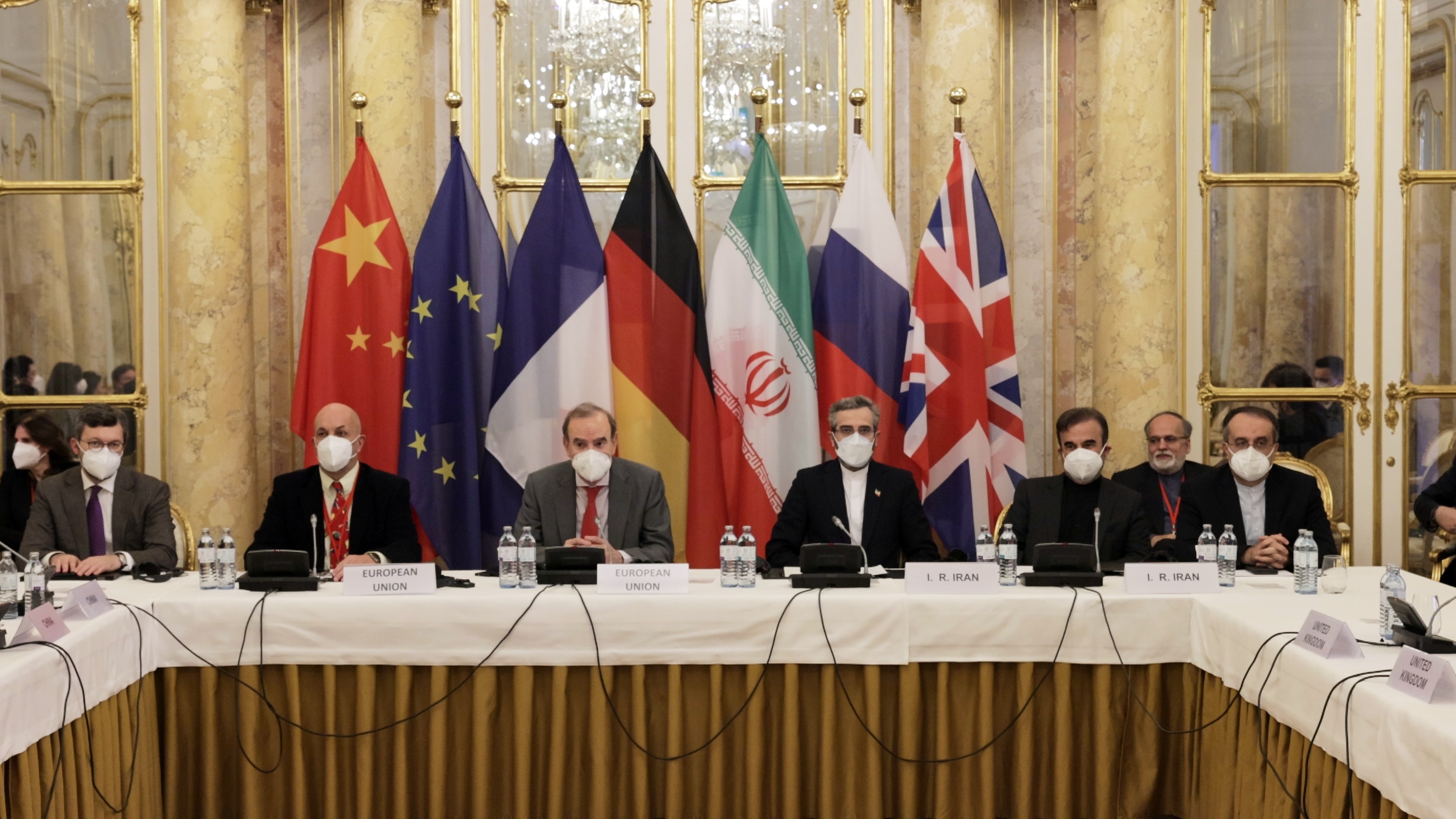 Delegates at the nuclear talks in Vienna, Austria