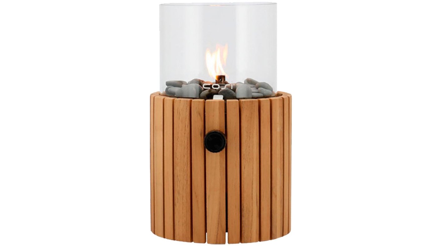 Cosiscoop timber gas fire lantern 