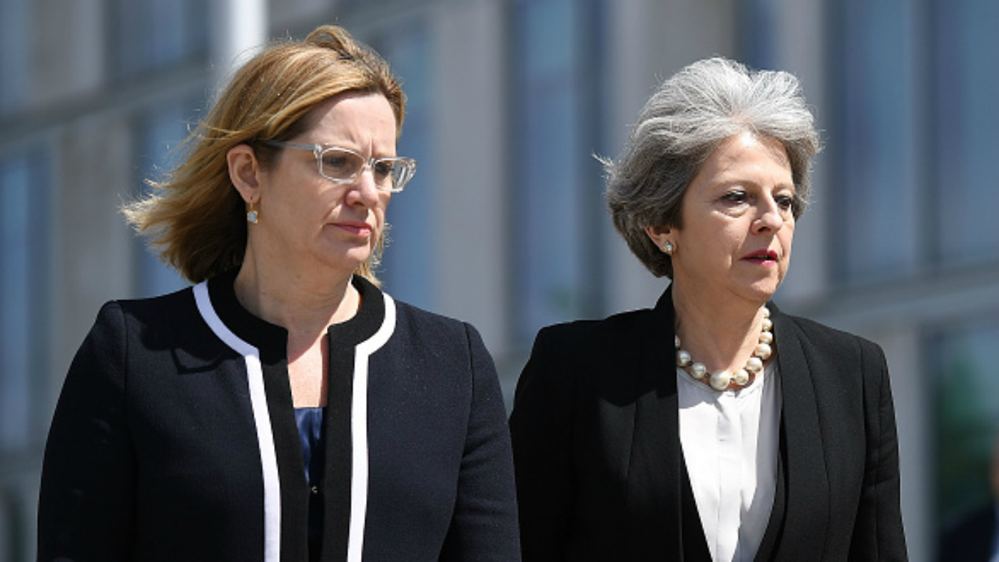Amber Rudd and Theresa May 
