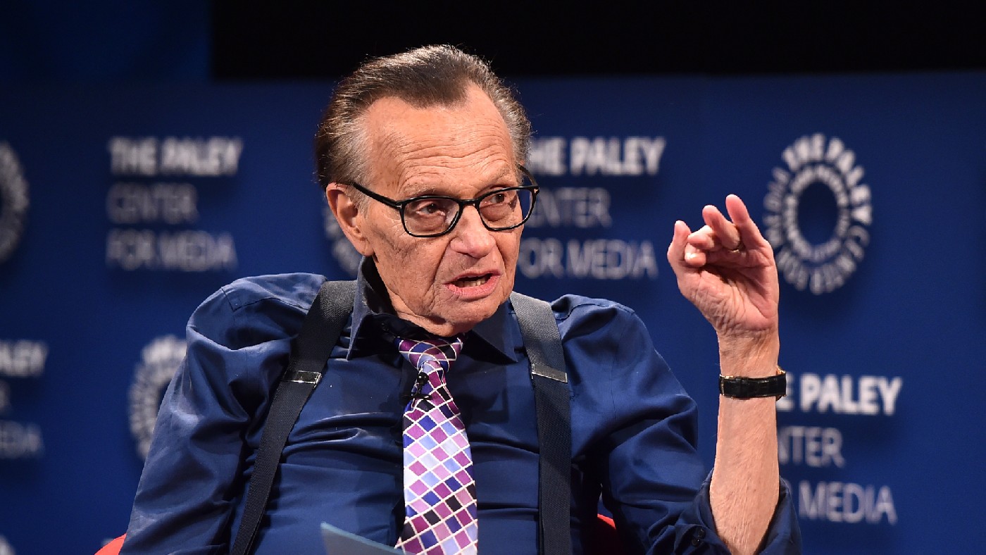 Larry King on stage
