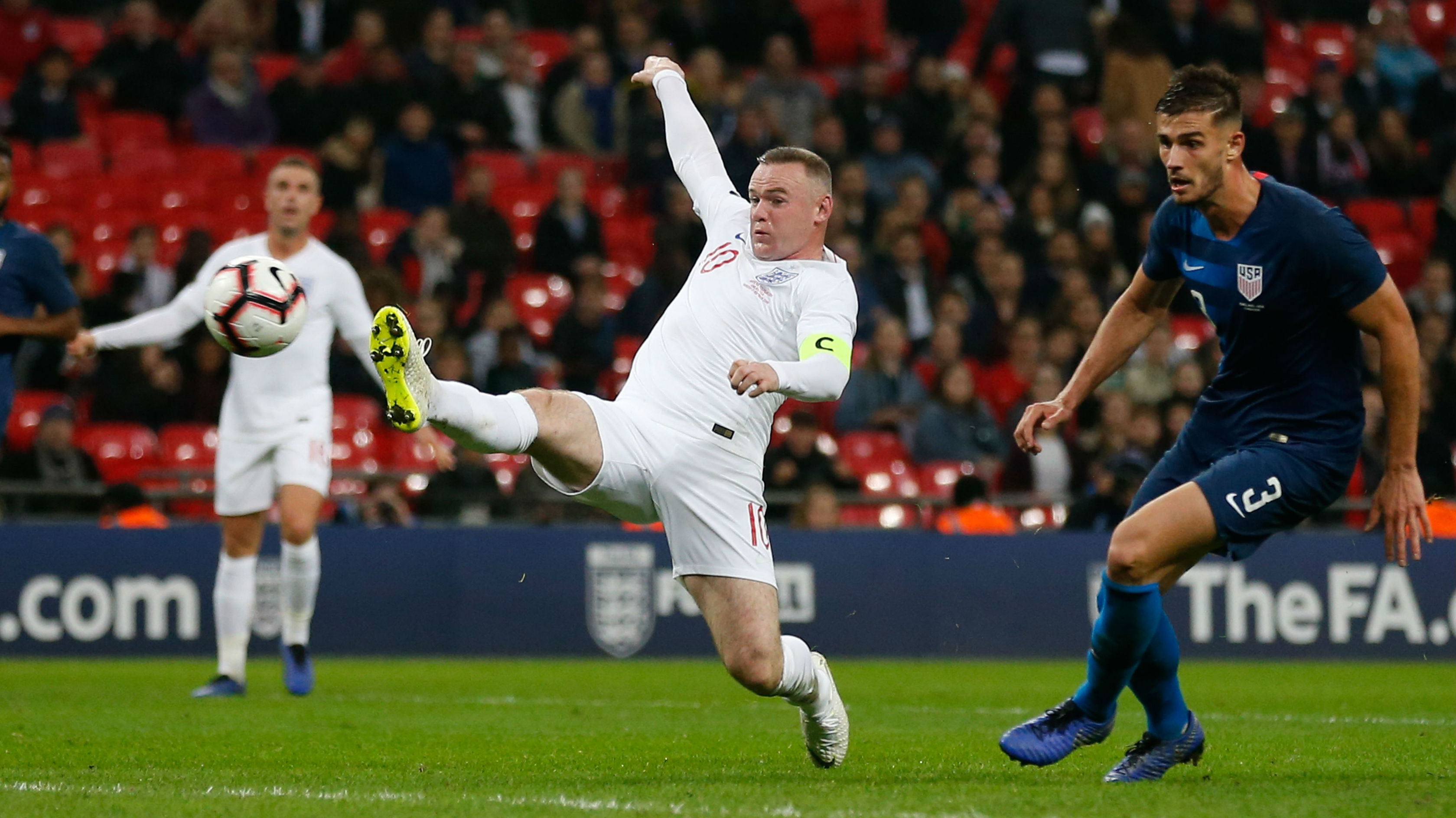 Wayne Rooney in his final game for England