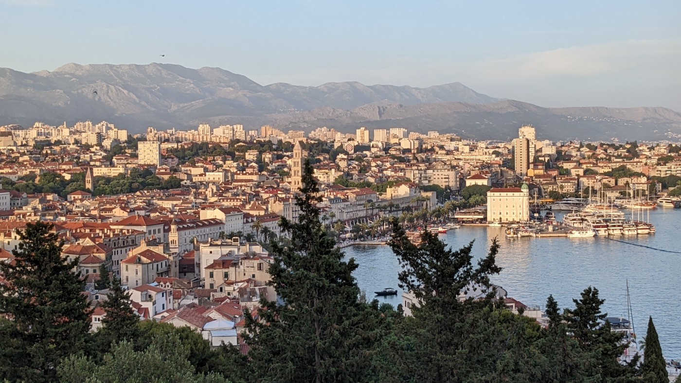 The view of Split from Marjan hill
