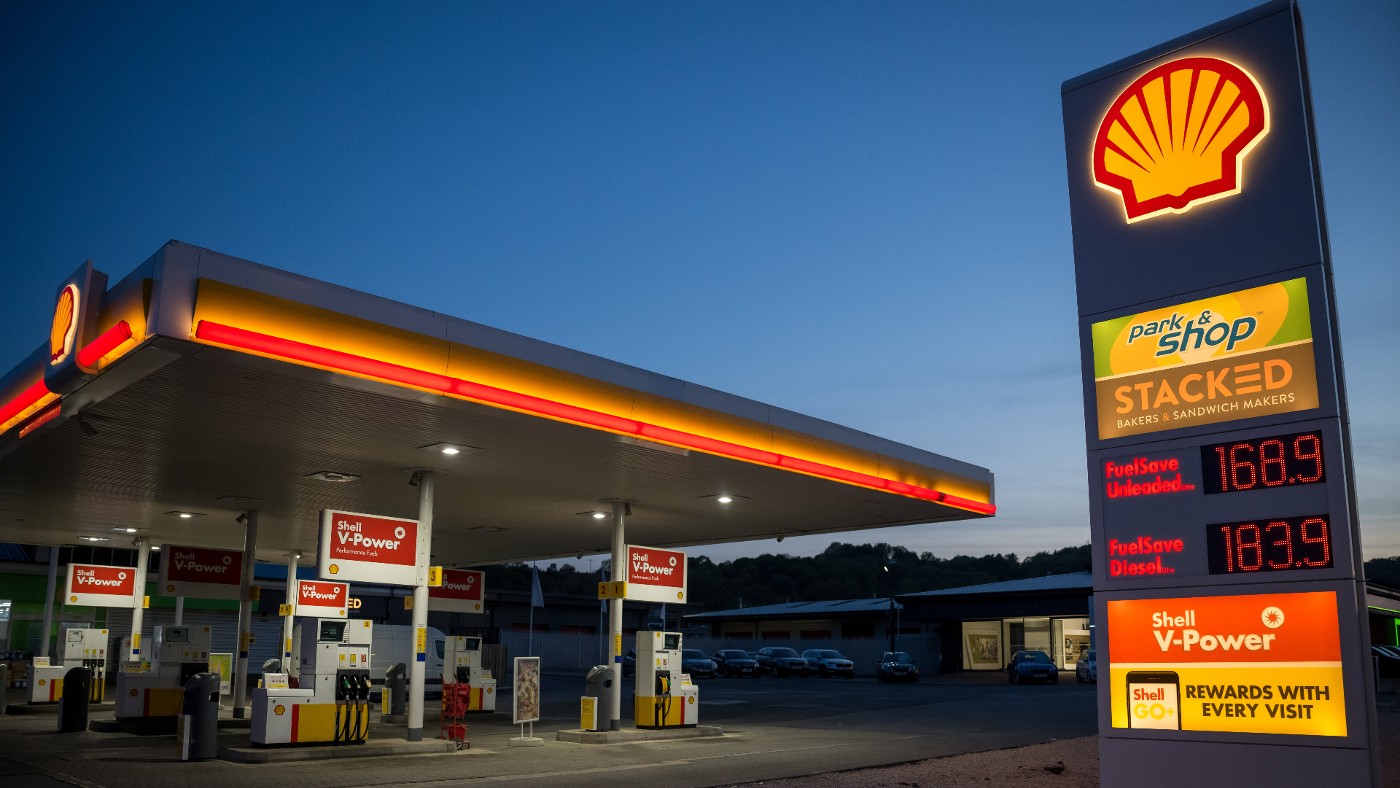 A Shell petrol station