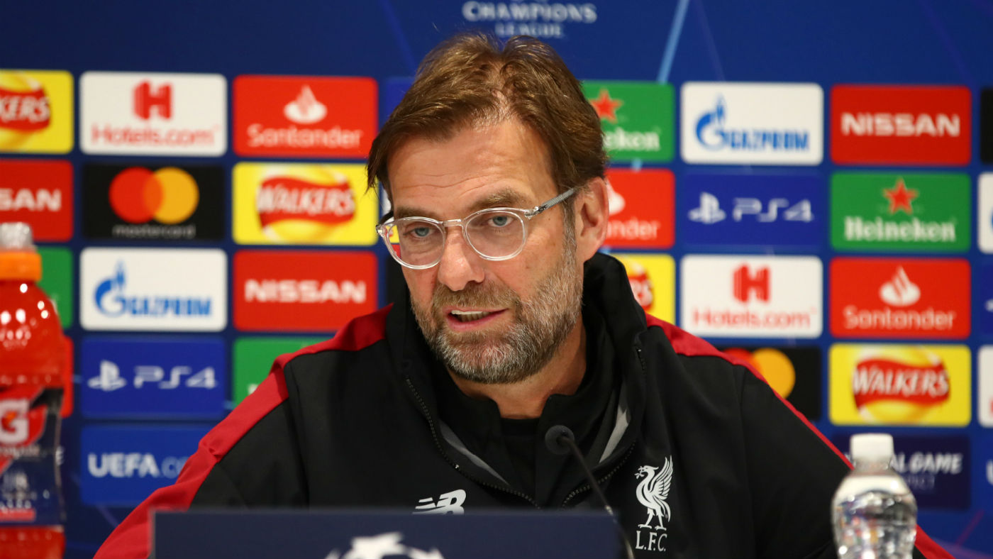 Liverpool manager Jurgen Klopp speaks to the media ahead of the first leg against Bayern Munich