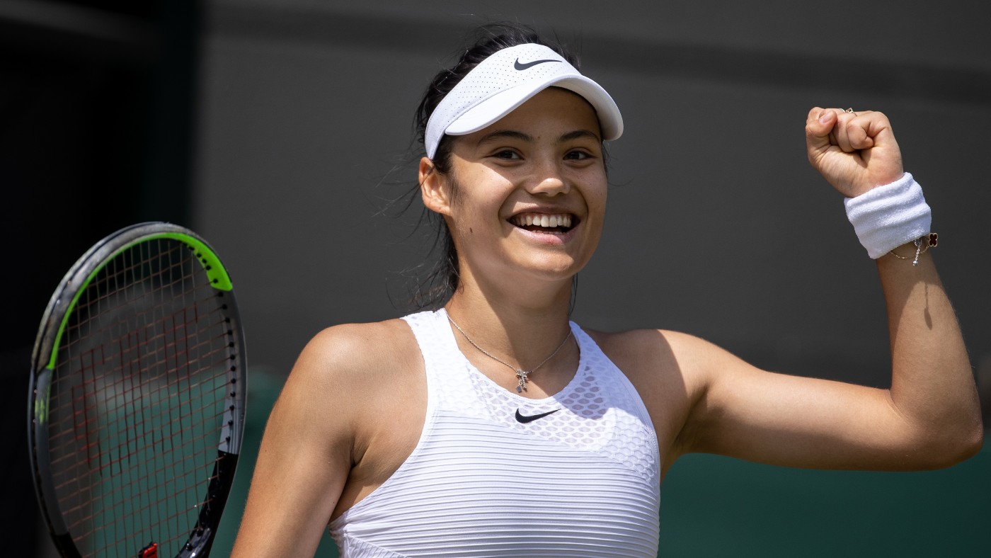 Emma Raducanu reached the last-16 at Wimbledon  