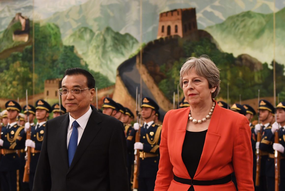 Chinese leader Xi Jinping with Theresa May China