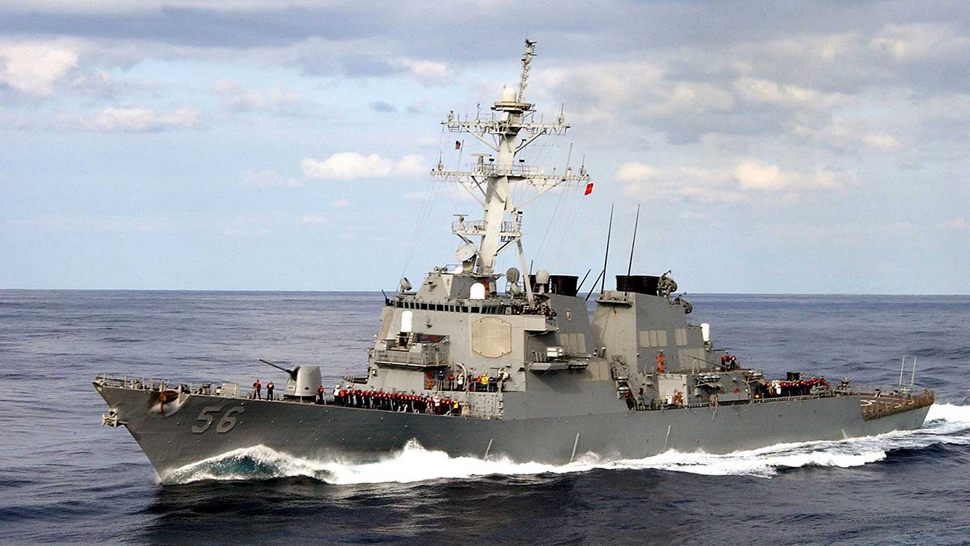USS John S McCain has collided with an oil tanker of the coast of Singapore