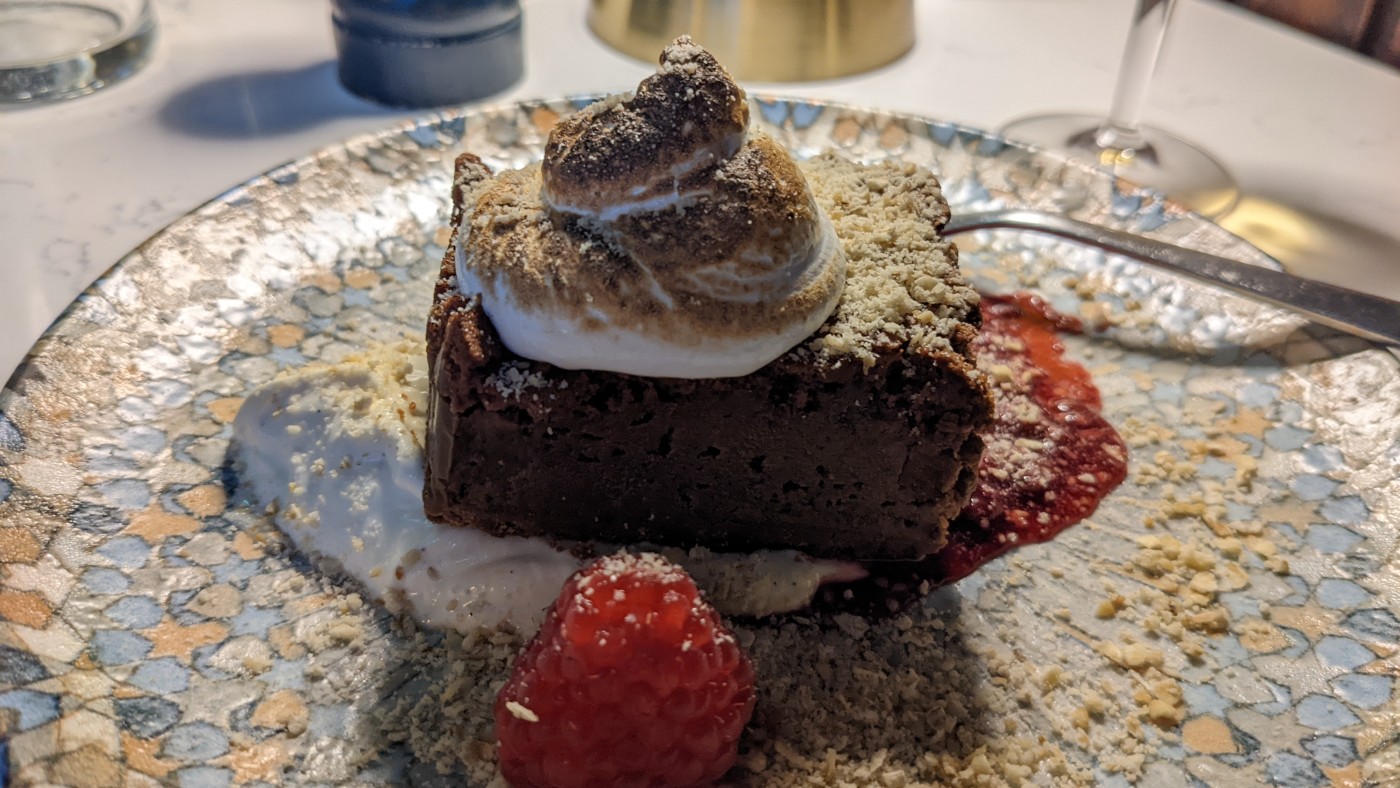 Cranachan s'mores brownie at Luckenbooths
