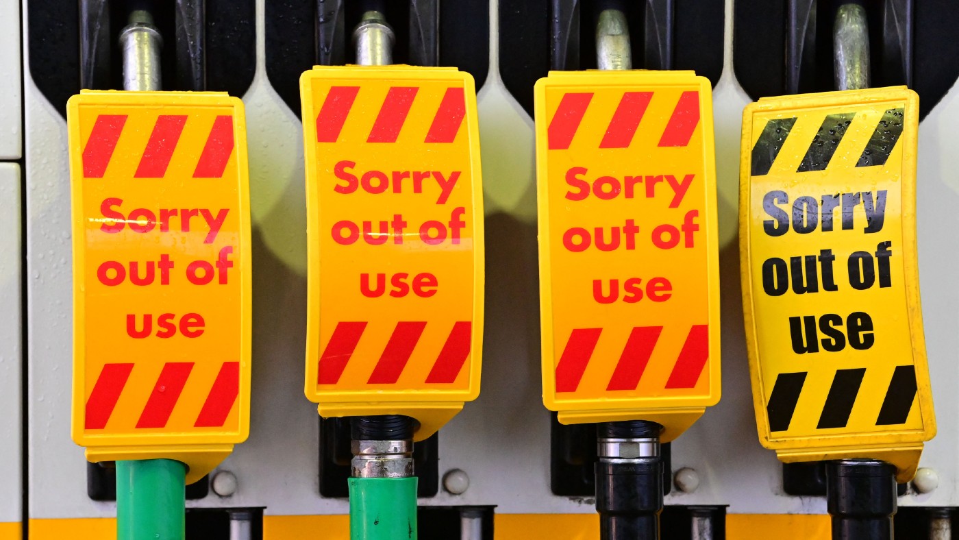 Panic buying has caused a petrol crisis in the UK   