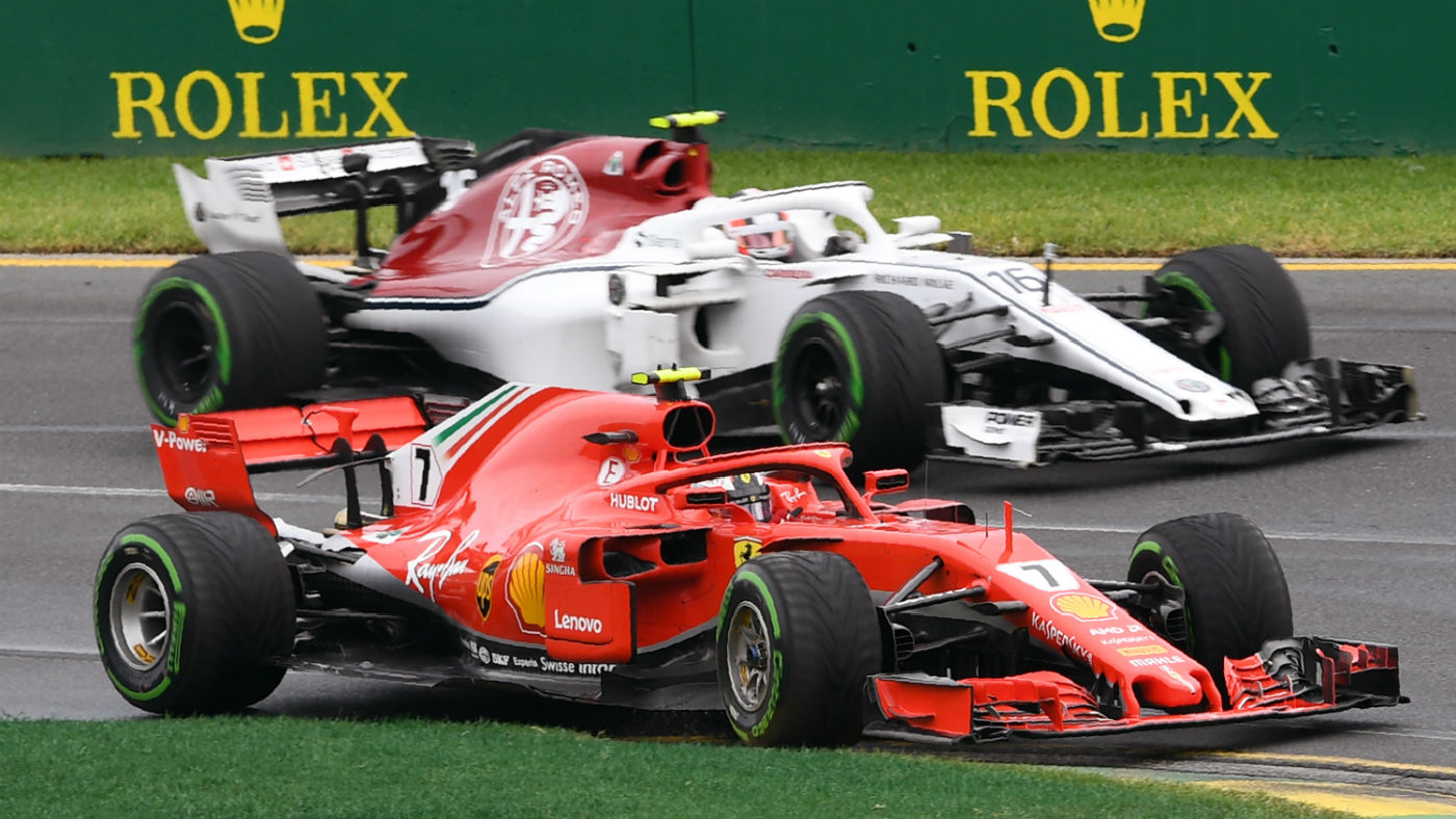 F1 Ferrari Charles Leclerc Sauber Kimi Raikkonen