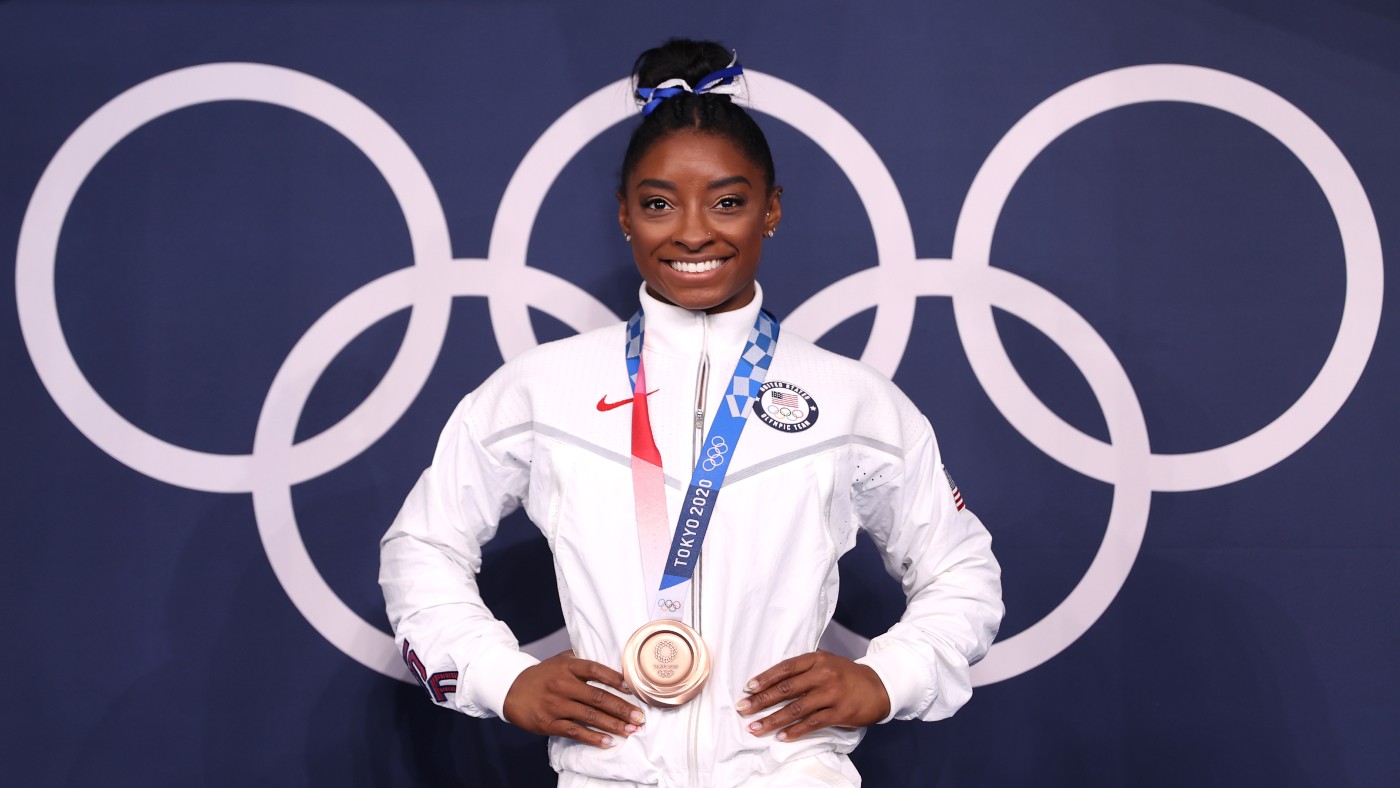 Simone Biles: the GOAT with her bronze medal  