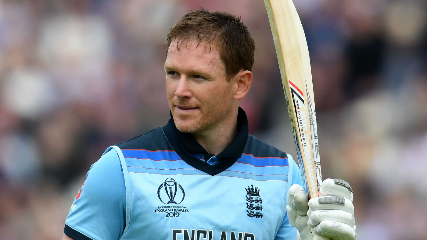 England captain Eoin Morgan acknowledges the crowd after his record-breaking knock against Afghanistan