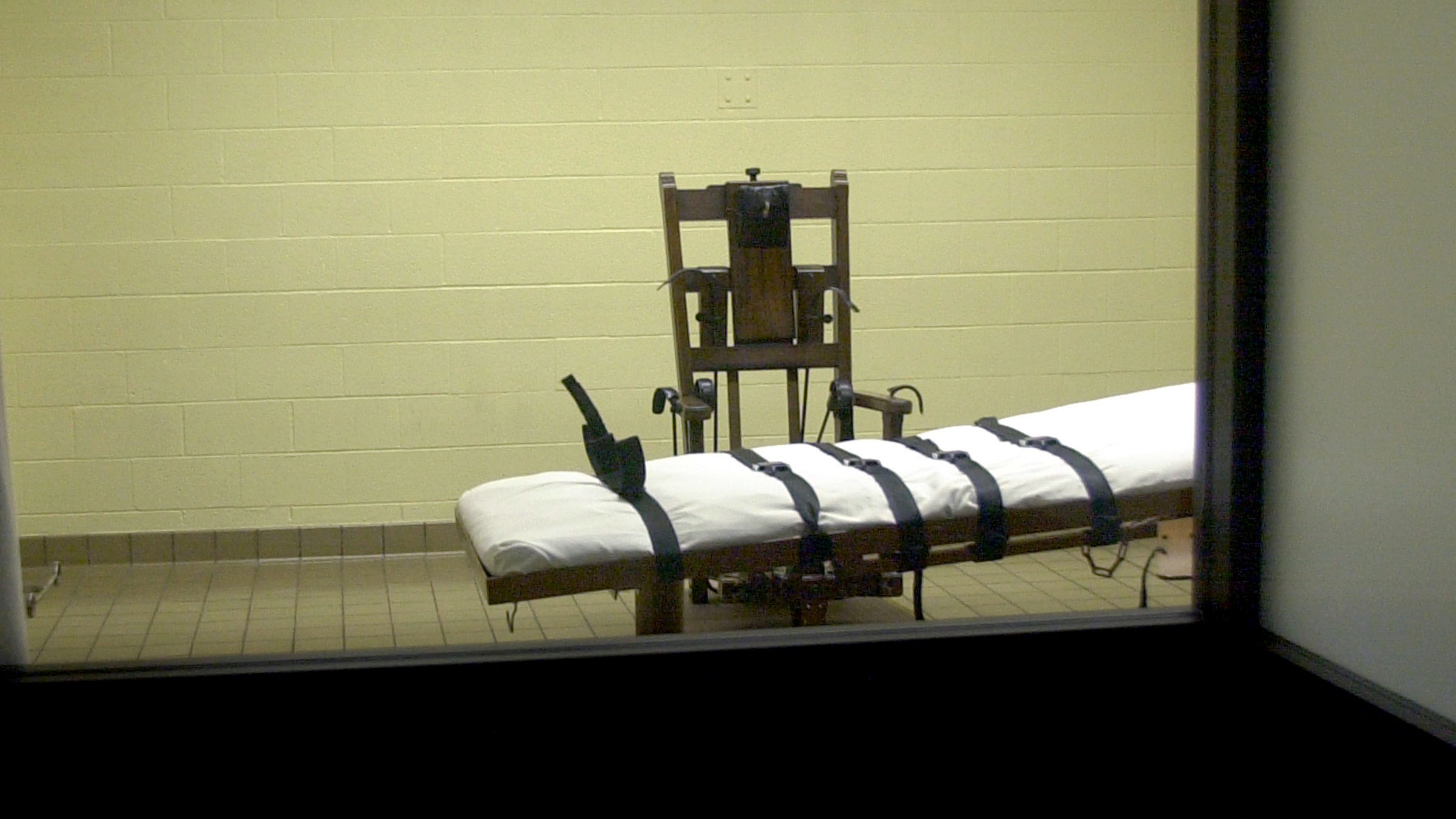 The death chamber at Southern Ohio Correctional Facility