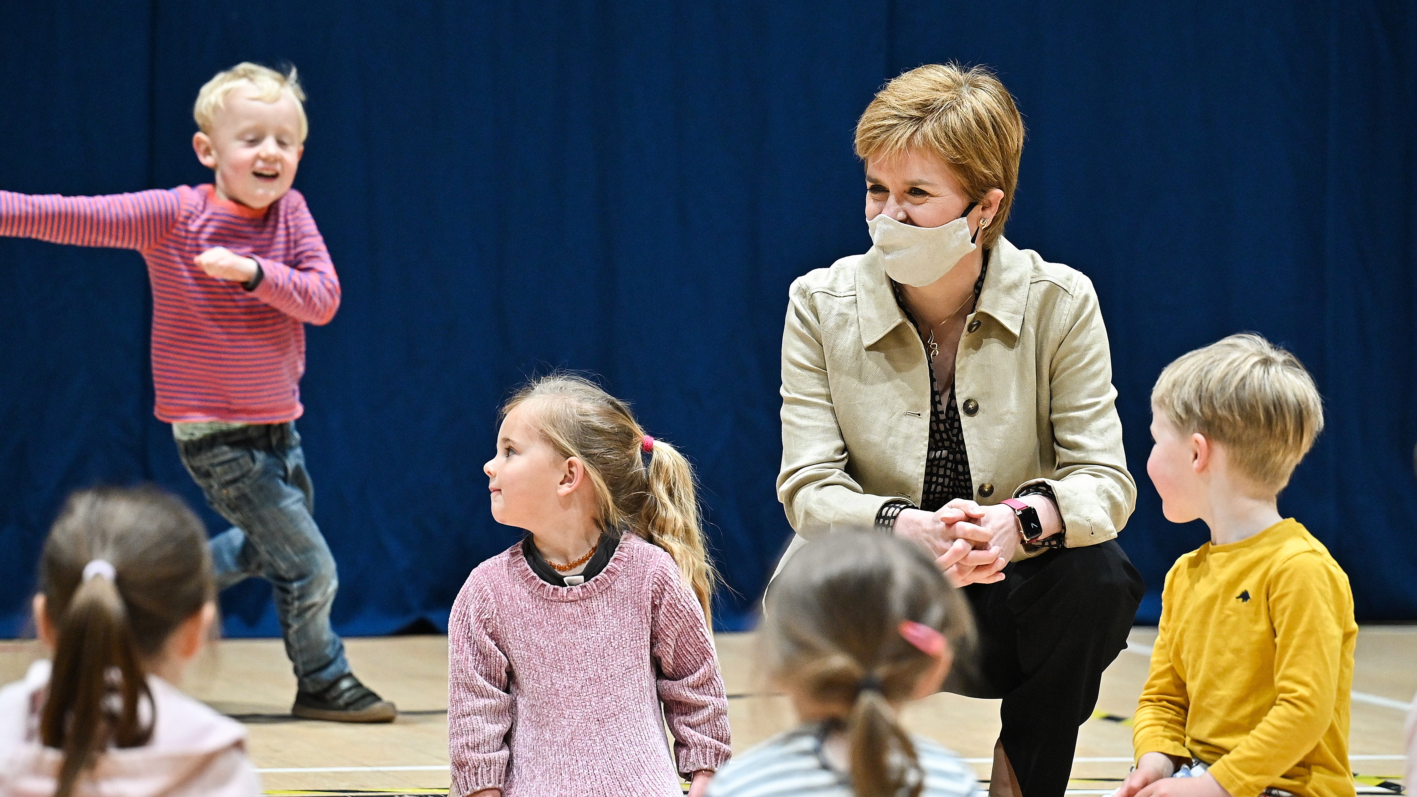 Nicola Sturgeon on the campaign trail in Insch
