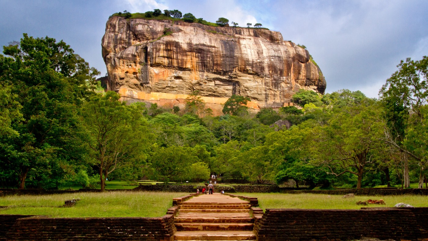 Sigiriya ancient rock fortress in Sri Lanka  