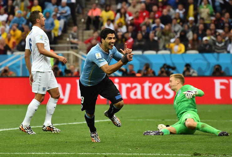 Luis Suarez, England v Uruguay