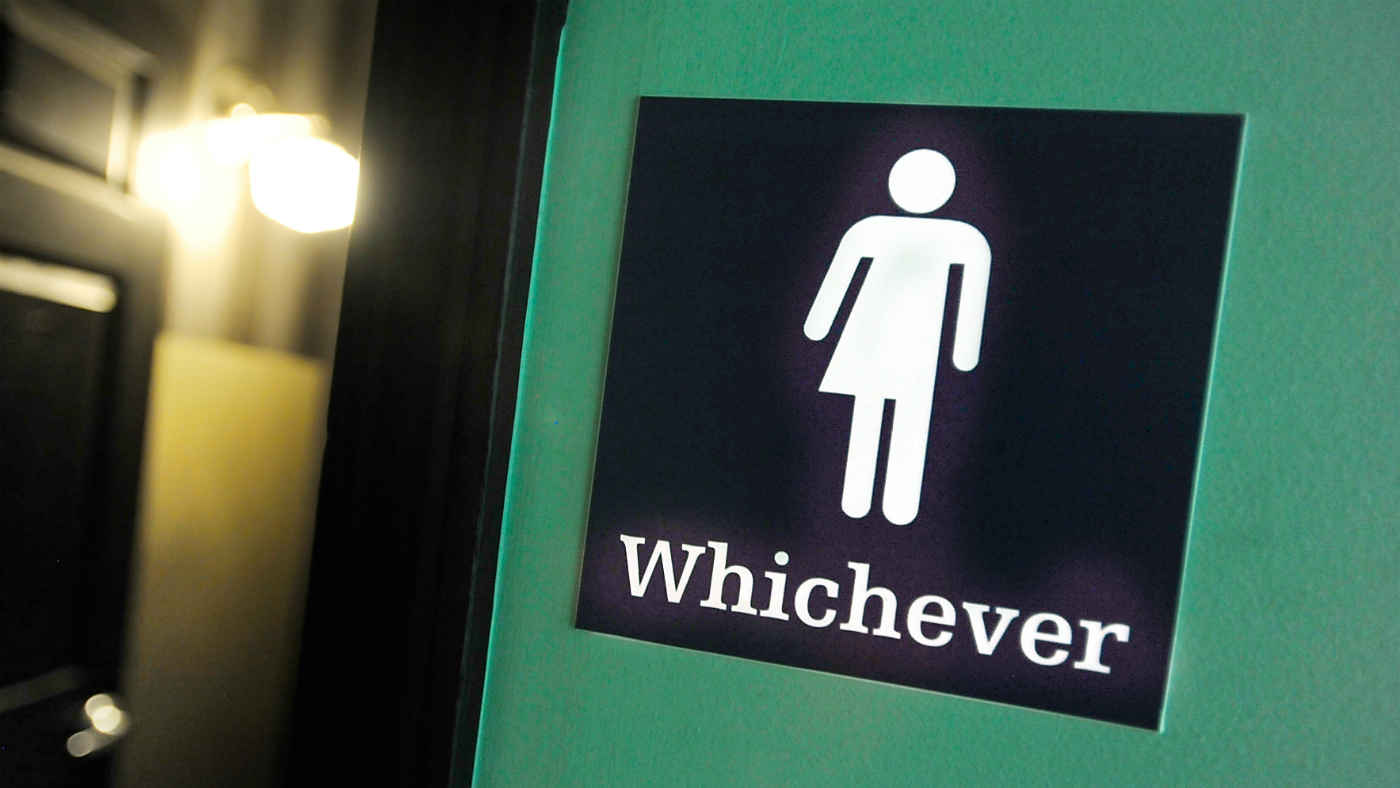 Gender neutral bathroom sign