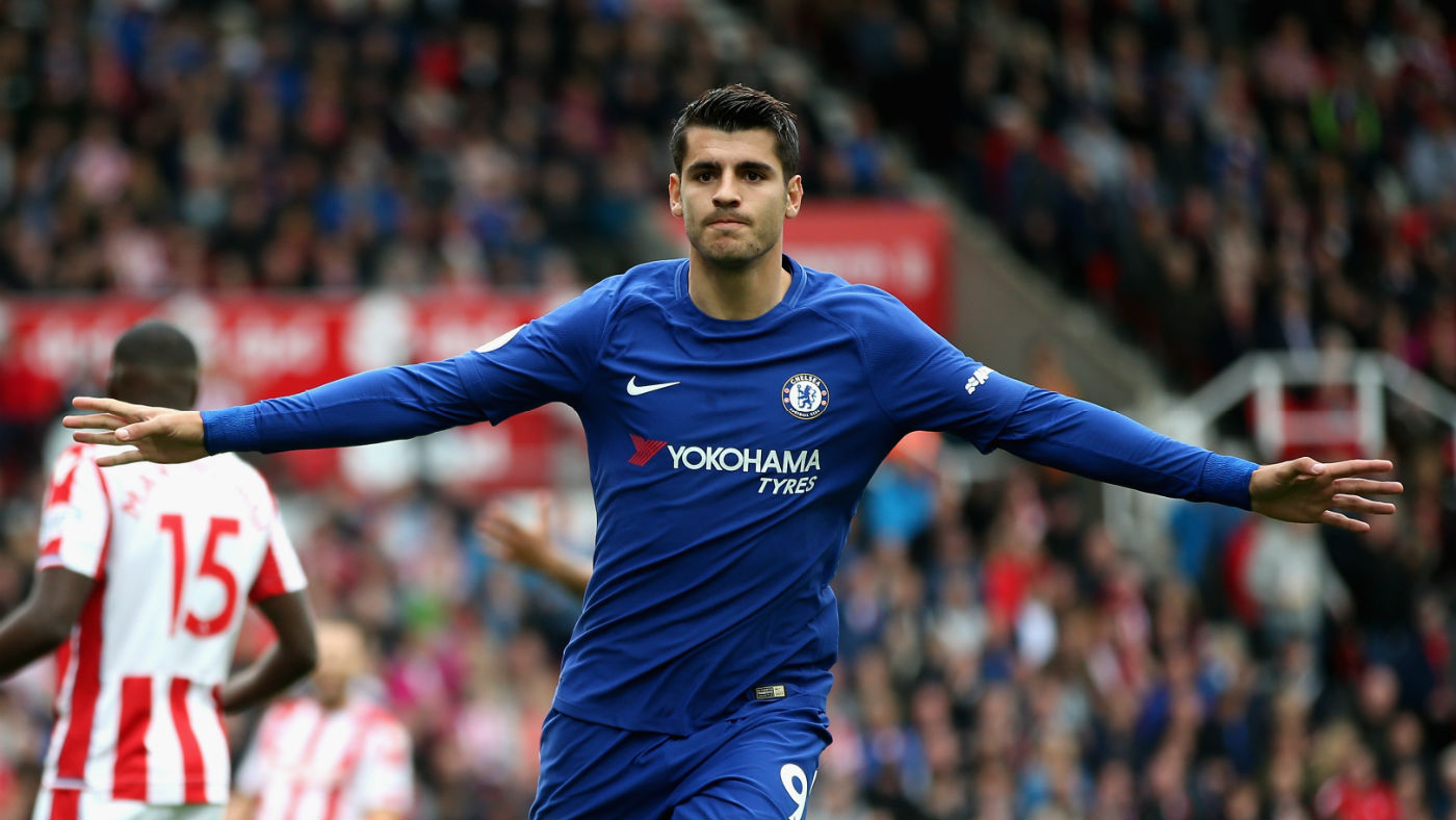 Chelsea striker Alvaro Morata previously played for Real Madrid and Juventus