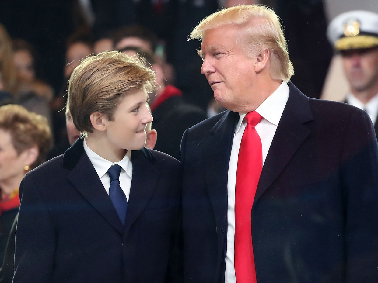 Donald and Barron Trump