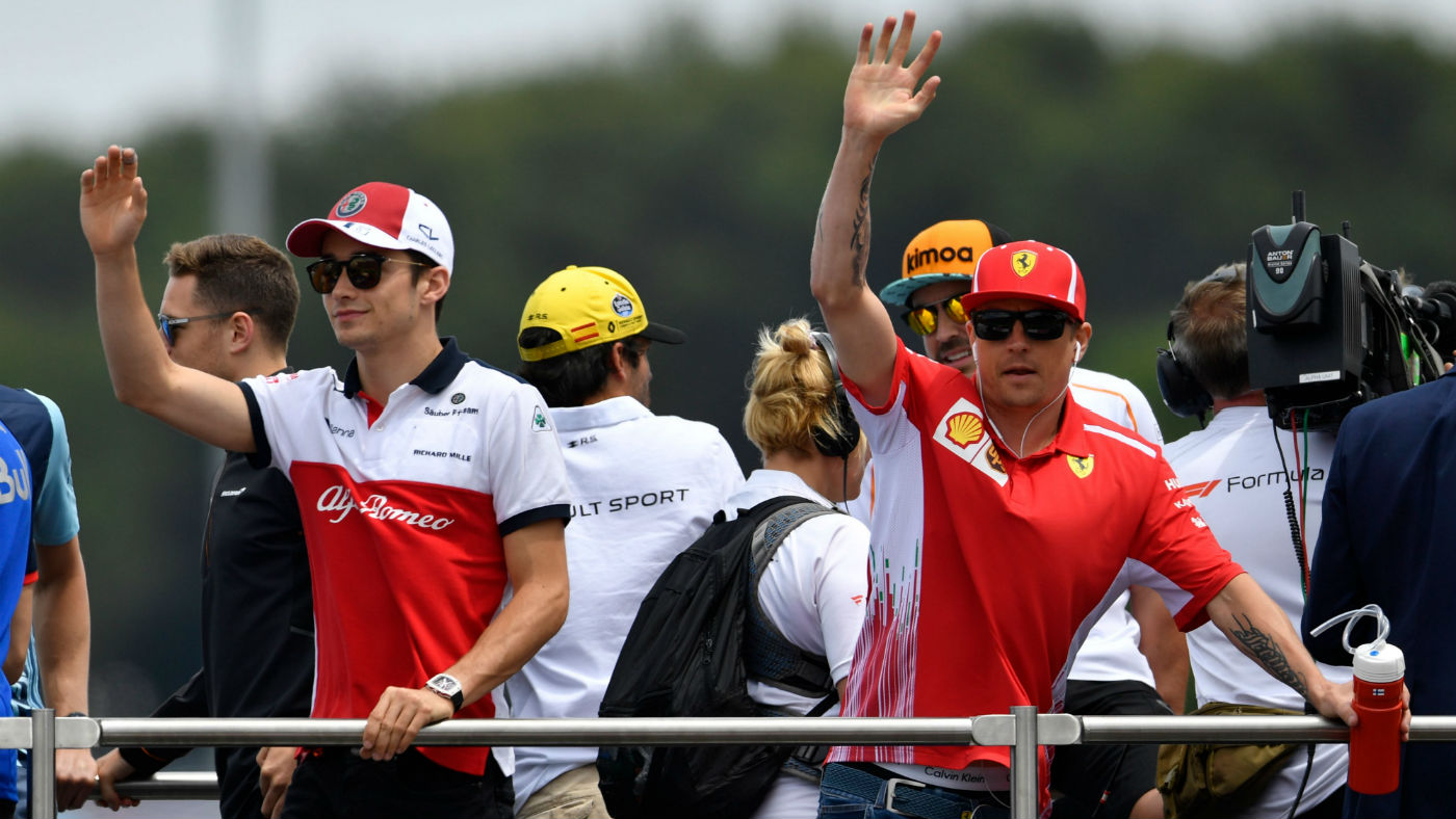 Ferrari 2019 drivers Charles Leclerc Kimi Raikkonen