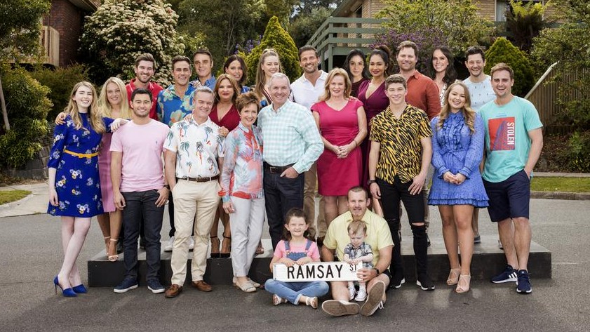 The cast of Channel 5 soap Neighbours