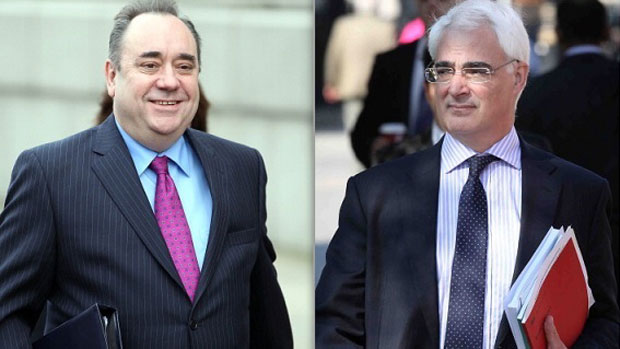 Alex Salmond and Alistair Darling