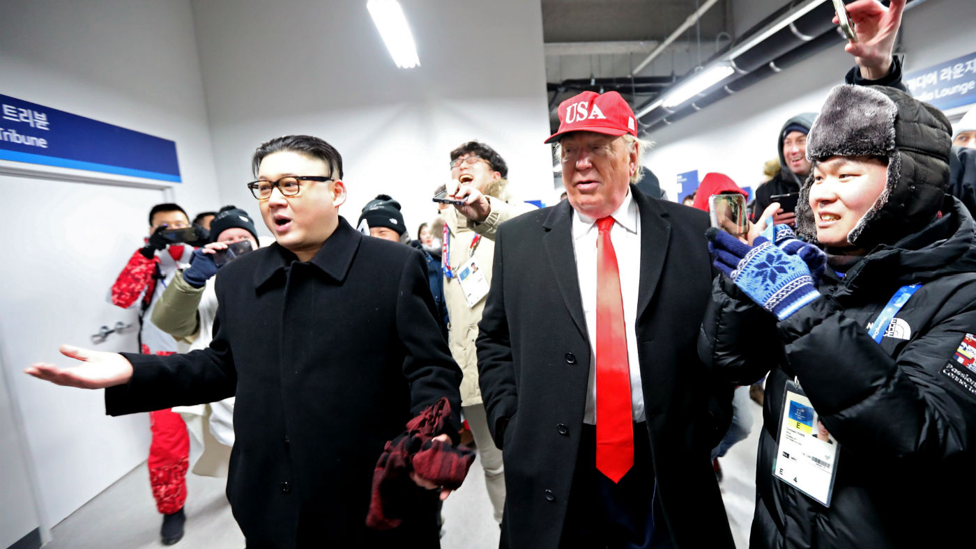 Kim Jong Un Donald Trump impersonators PyeongChang 2018