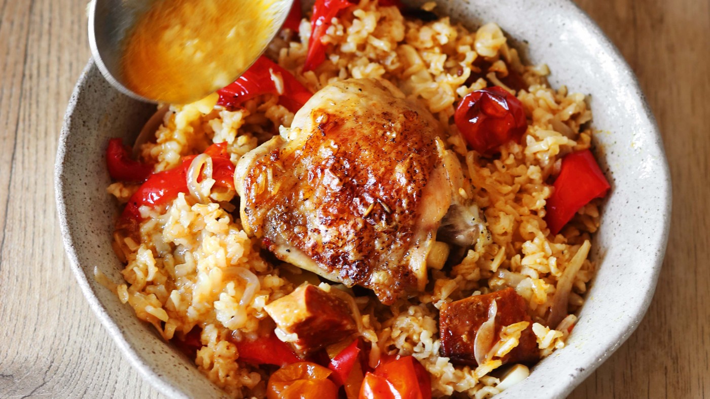 Chicken and chorizo rice 
