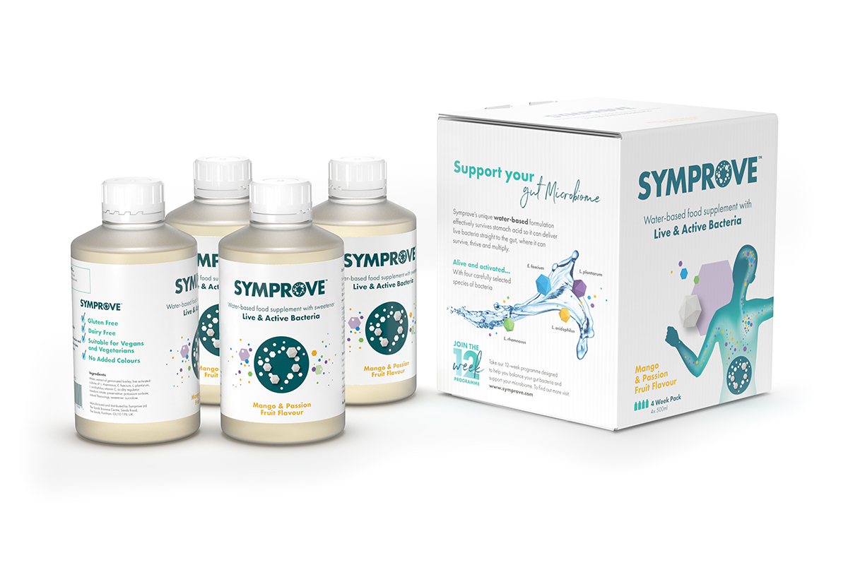 Symprove bottles and packaging