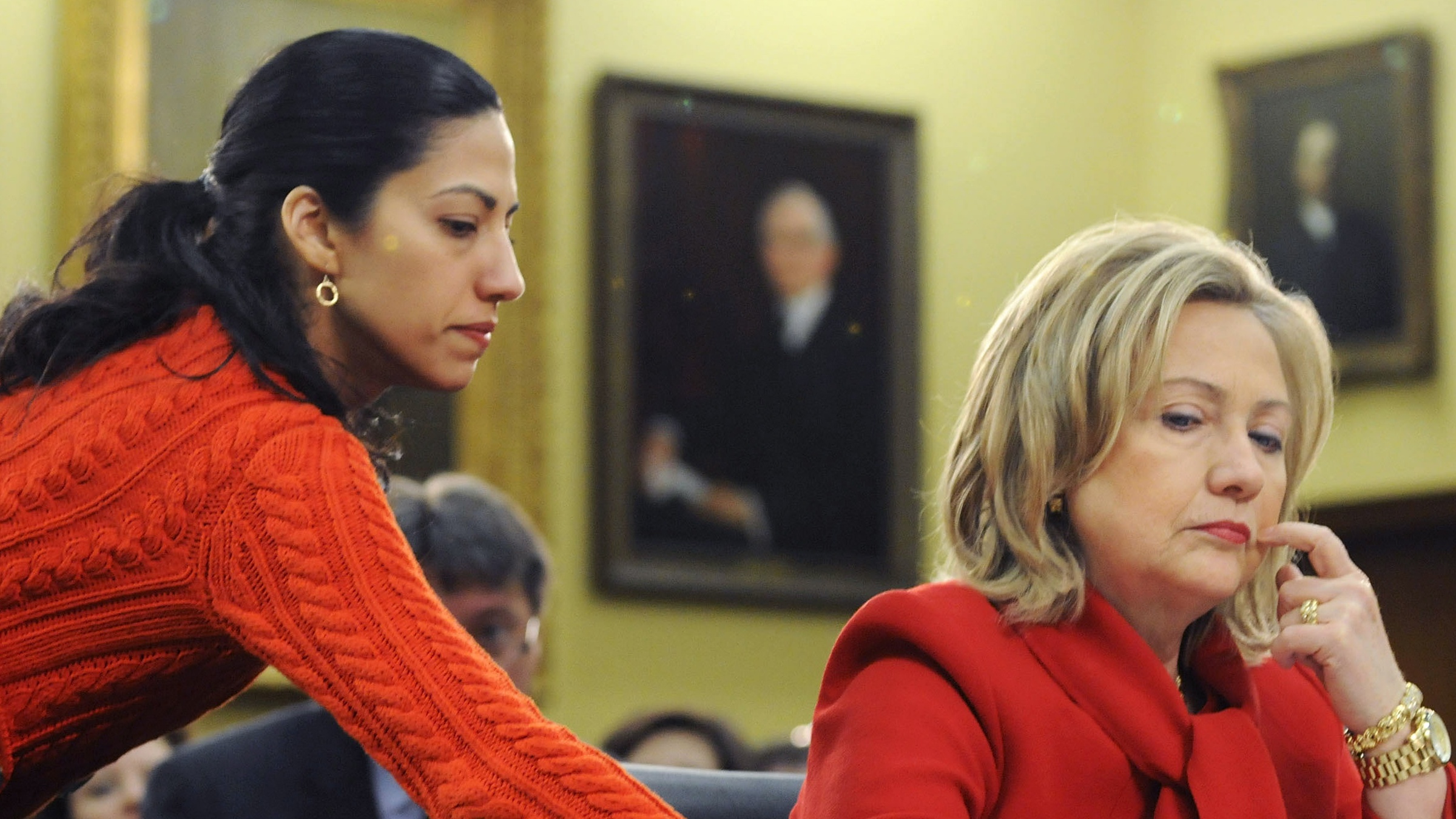 Huma Abedin pictured with Hillary Clinton in 2011